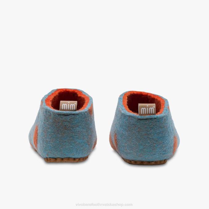 mim papuče od filca djeca B6LZ225 Vivobarefoot vodena naranča