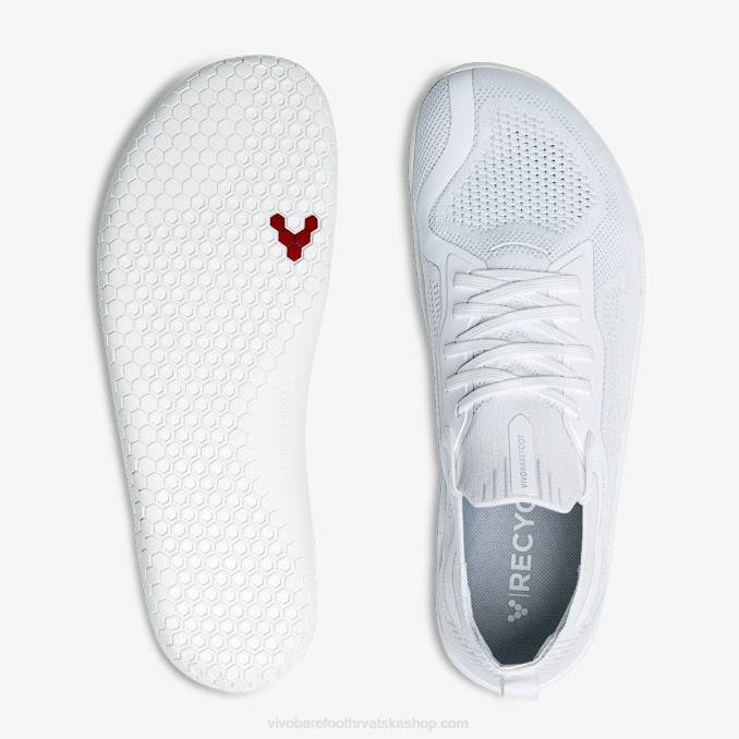 primus lite pleteni muškarci B6LZ2 Vivobarefoot blistavo bijela