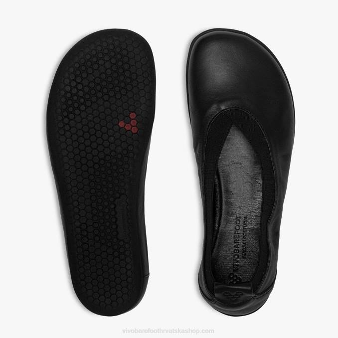 opanka balerina žene B6LZ93 Vivobarefoot opsidijan