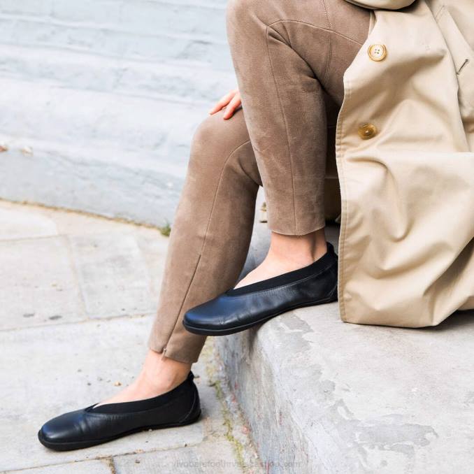 opanka balerina žene B6LZ93 Vivobarefoot opsidijan