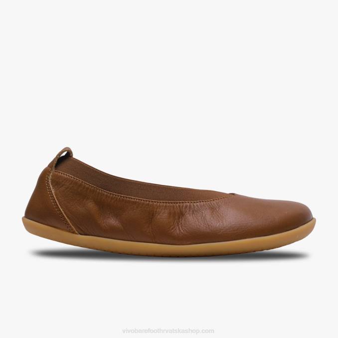 opanka balerina žene B6LZ94 Vivobarefoot preplanuli ten