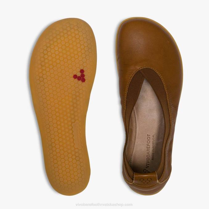 opanka balerina žene B6LZ94 Vivobarefoot preplanuli ten