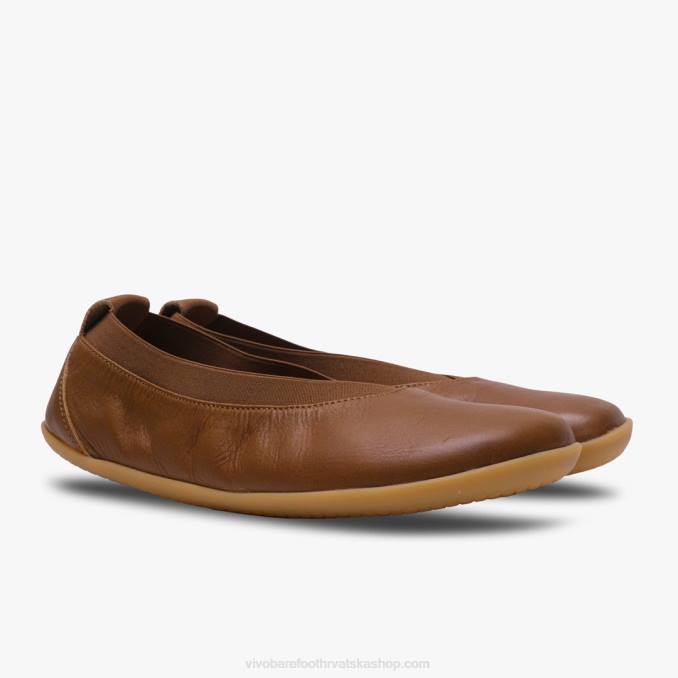 opanka balerina žene B6LZ94 Vivobarefoot preplanuli ten