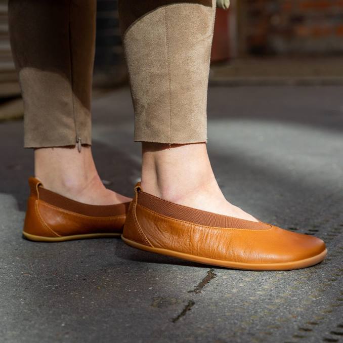 opanka balerina žene B6LZ94 Vivobarefoot preplanuli ten