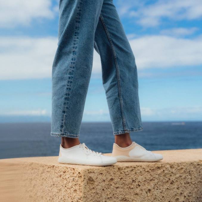 geo sud iii žene B6LZ128 Vivobarefoot sivo bijelo-ružičasta