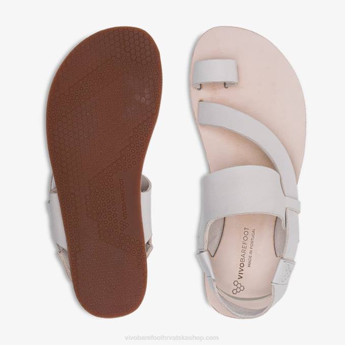 opanka sandala ženska B6LZ150 Vivobarefoot prljavo bijelo